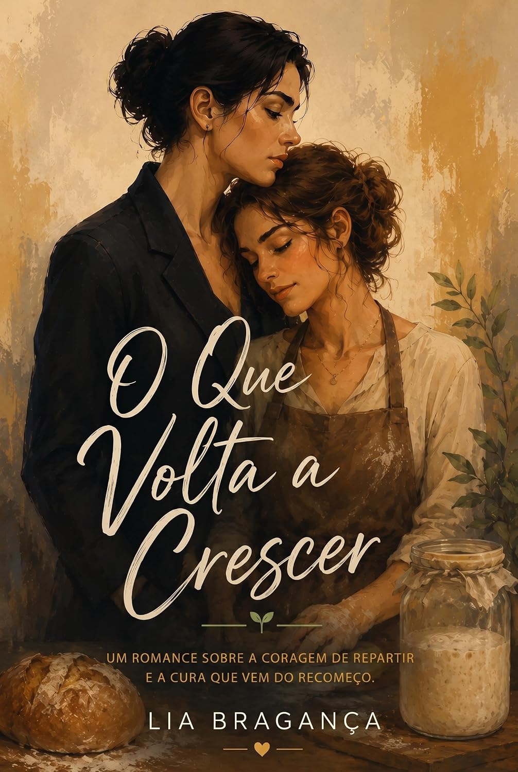 Capa de O Que Volta a Crescer: Um romance sobre a coragem de repartir e a cura que vem do recomeço.