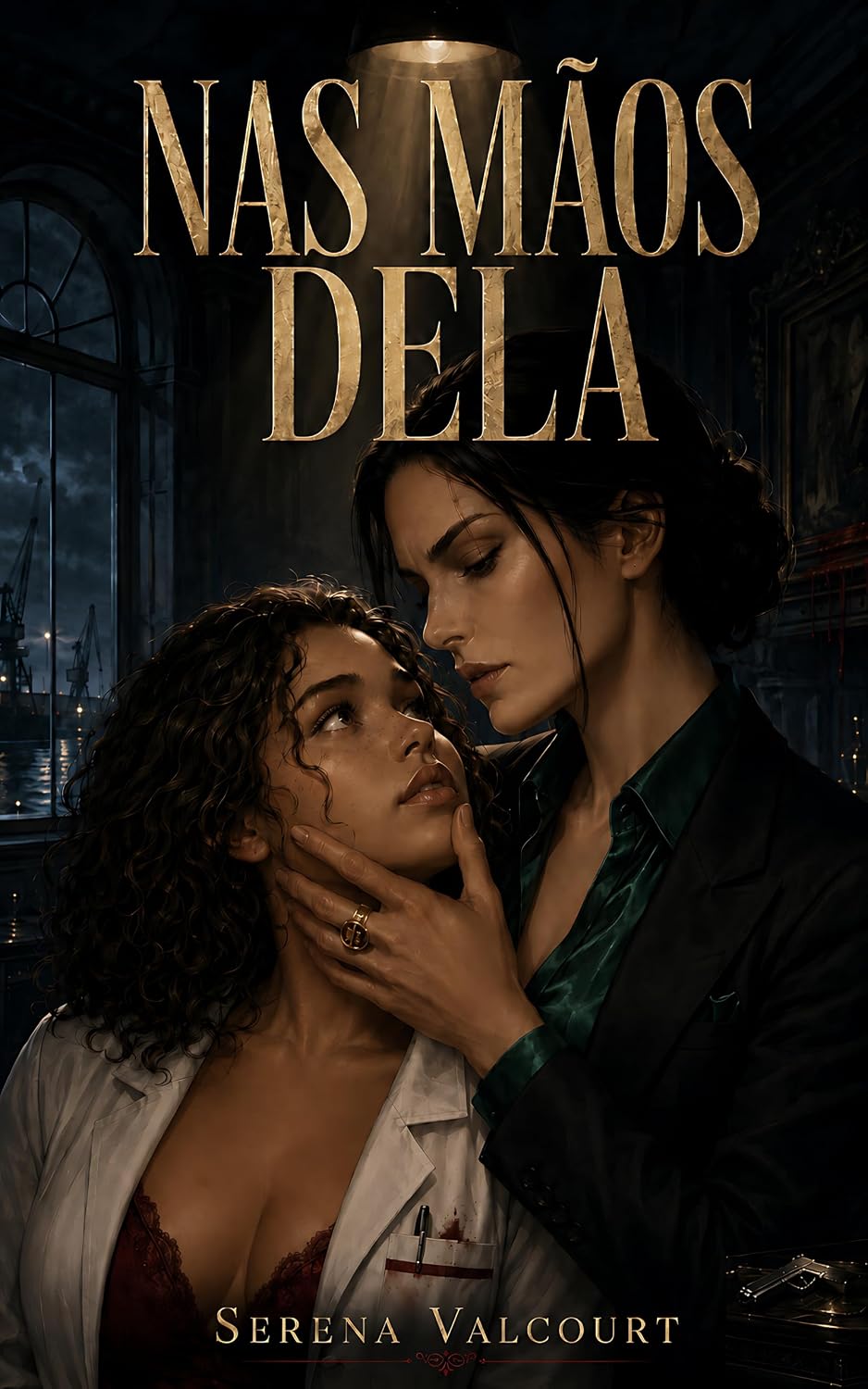 Capa de Nas Mãos Dela: Dark Romance Sáfico Onde A Refém Comanda A Chefe Do Crime