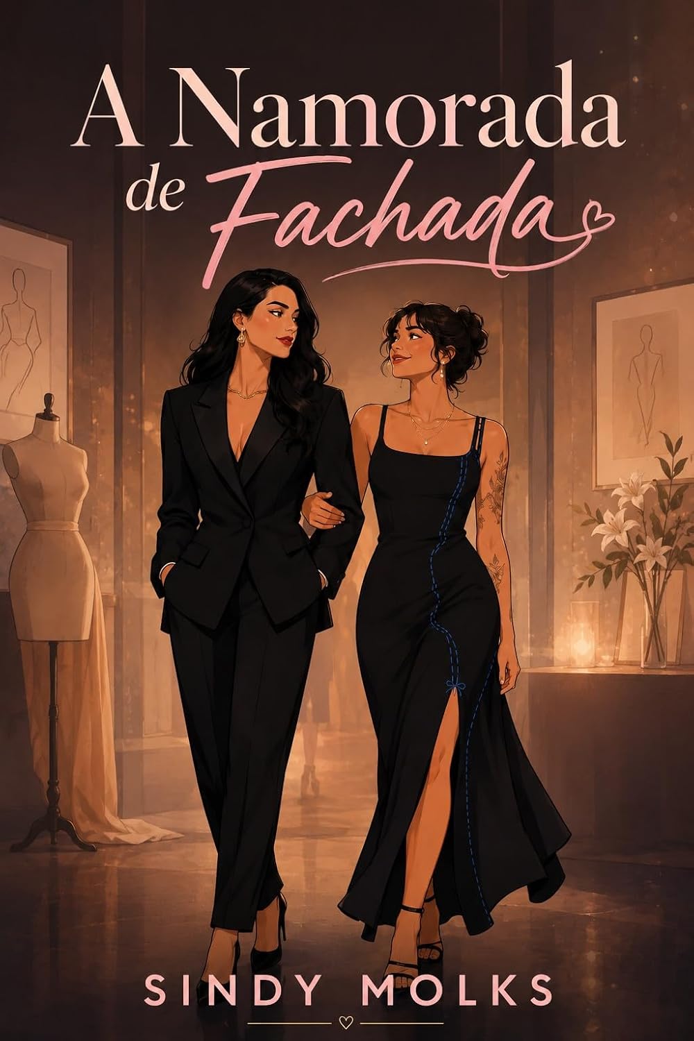 Capa de A Namorada de Fachada: O contrato exigia aparência. O coração delas escolheu a verdade.